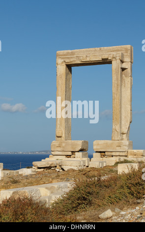 Portara Tor, Naxos, Griechenland Stockfoto