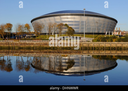 Hydro-Arena Konzert am Ufer des Flusses Clyde in Glasgow, Scotland, UK Stockfoto