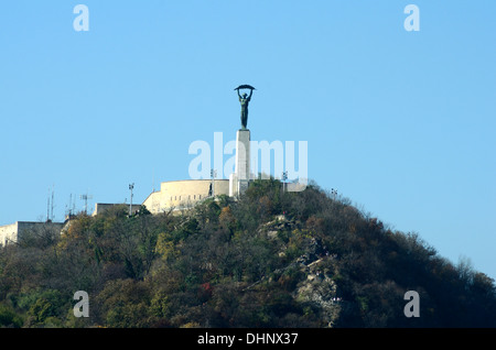 Befreiung-Denkmal an der Zitadelle auf dem Gellért-Hügel Budapest Ungarn Europa Stockfoto