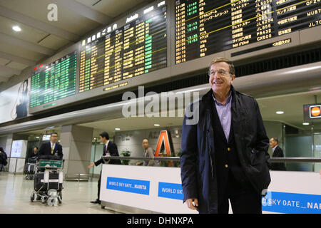 Chiba, Japan. 13. November 2013. Gilbert Felli, 13. November 2013: Internationale Olympische Komitee (IOC) Direktor Gilbert Felli angekommen am Flughafen Narita zu den IOC/Tokio 2020 Orientierung am Flughafen Narita, Chiba, Japan Seminar. Bildnachweis: AFLO SPORT/Alamy Live-Nachrichten Stockfoto