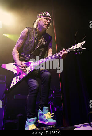 Michael Schenker tritt im Manchester Ritz als Teil seiner Temple Of Rock Tour Manchester, England - 10.05.12 Stockfoto