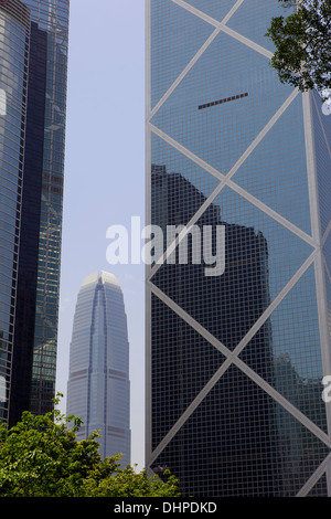 Wolkenkratzer Gebäude, Hong Kong, China, Asien Stockfoto