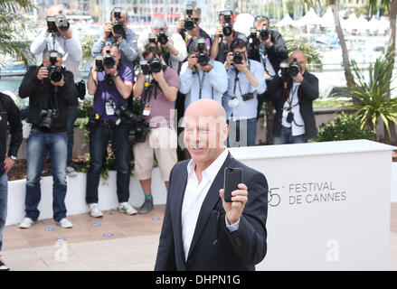 Bruce Willis "Moonrise Kingdom" Photocall - während der 65. Cannes Film-Festival Cannes, France - 16.05.12 Stockfoto