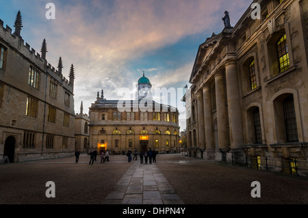 Sheldonian Theatre, offizielle Festsaal der Universität Oxford. Von Christopher Wren entworfen Stockfoto