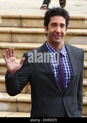 David Schwimmer verlassen einem Fototermin für "Madagaskar 3' während der 65. jährlichen Cannes Film-Festival Cannes, Frankreich - 18.05.12 Stockfoto