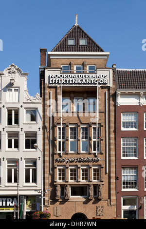 Historische Häuser in Amsterdam, Niederlande Stockfoto