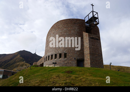 Mario Botta Chapel Alpe Foppa, Monte Tamaro, Tessin, Schweiz Stockfoto