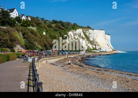 St. Margarets Bay Kreidefelsen Dover Kent Stockfoto