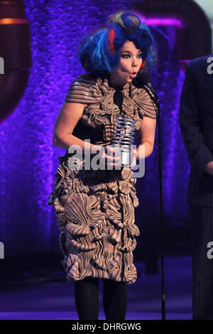 Die 16. jährlichen Webby-Awards - innen mit Björk: Bjork wo: New York City, Vereinigte Staaten, wann: 21. Mai 2012 Stockfoto