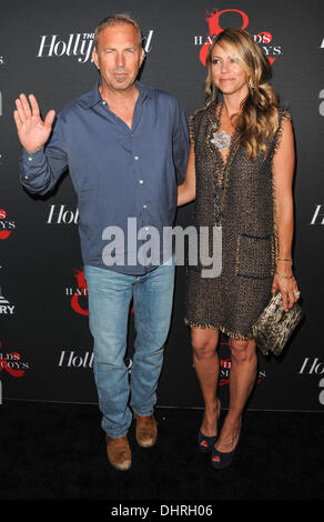 Kevin Costner und Frau Christine Baumgartner The Hollywood Reporter & The History Channel Screening ff "Hatfields & McCoys" Milk Studios Hollywood, Kalifornien - 21.05.12 Stockfoto