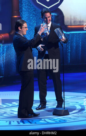 Meile-Krieger und Kevin Systrom 16. jährlichen Webby Awards New York City, USA - 21.05.12 Stockfoto