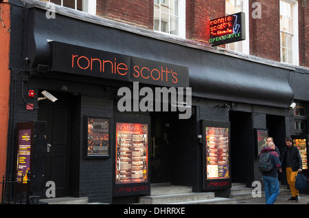 Ronnie Scotts Jazz-Club, Frith Street, Soho, London. Stockfoto