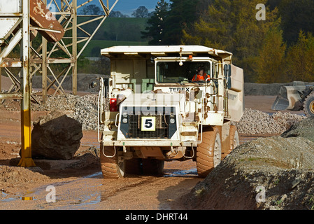 Terex TR35 Muldenkipper. Shap Beck Steinbruch, Shap, Cumbria, England, Vereinigtes Königreich, Europa. Stockfoto