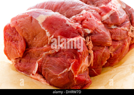 Lokalen Grass gefüttert Chuck Braten bereit für das Kochen. Stockfoto