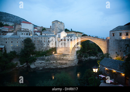 die alte Brücke Mostar, Bosnien und Herzegowina, Europa Stockfoto