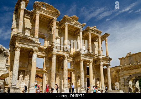 Bibliothek von Celsius, Ephesus Stockfoto