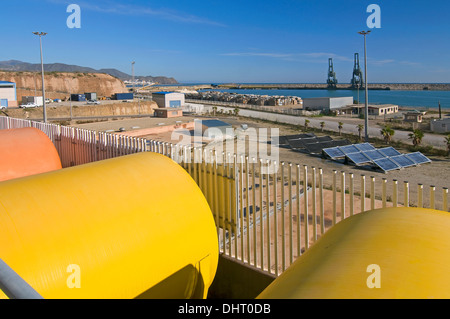 Entsalzung Pflanzen, Carboneras, Almeria-Provinz, Region von Andalusien, Spanien, Europa Stockfoto