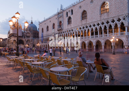 der Dogenpalast in Venedig, UNESCO World Heritage Site, Veneto, Italien Stockfoto