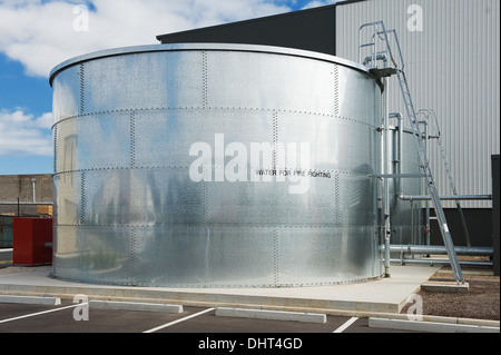 Brauchwasser-Tank zur Brandbekämpfung Stockfoto