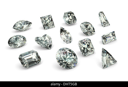 Diamant schneidet Stockfoto