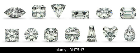 Diamant schneidet Stockfoto