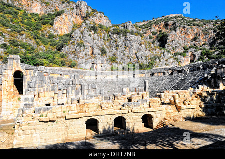 antike Stadt Myra mit Theater, Türkei Stockfoto