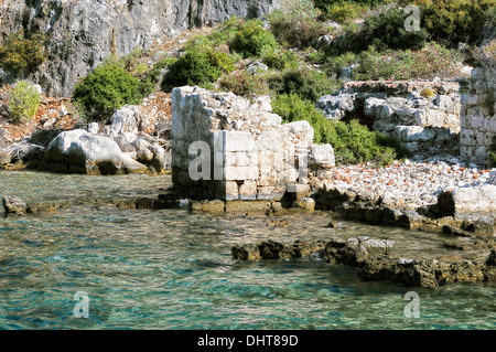 Die versunkene Stadt Kekova Türkei soft Stockfoto