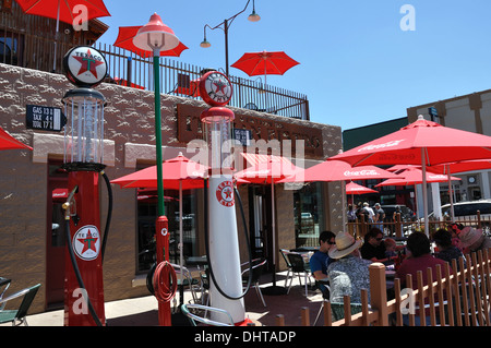 Bahnhof 66 italienisches Bistro Restaurant in Williams, eine alte historische Route 66 Stadt in Arizona, USA Stockfoto