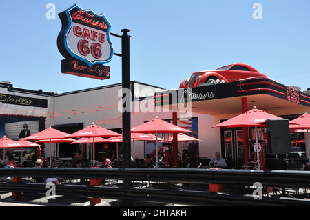 Kreuzer Cafe 66 Restaurant in Williams, eine alte historische Route 66 Stadt in Arizona, USA Stockfoto