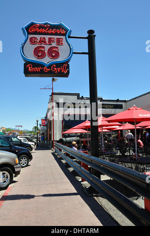 Kreuzer Cafe 66 Restaurant in Williams, eine alte historische Route 66 Stadt in Arizona, USA Stockfoto