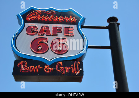 Kreuzer Cafe 66 Restaurant in Williams, eine alte historische Route 66 Stadt in Arizona, USA Stockfoto