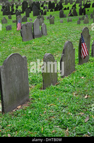 Granary Burying Ground Friedhof in Boston, Massachusetts, USA Stockfoto