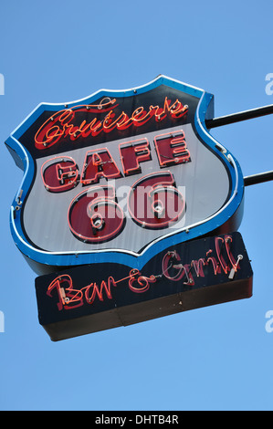 Kreuzer Cafe 66 Restaurant in Williams, eine alte historische Route 66 Stadt in Arizona, USA Stockfoto