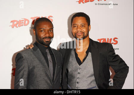 David Oyelowo & Kuba Gooding Jr. "Red Tails" - Gala Screening im May Fair Hotel - Ankunft London, England - 23.05.12 Stockfoto