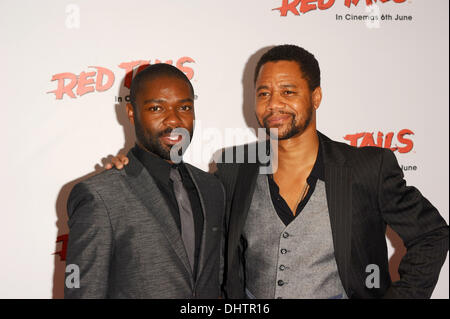 David Oyelowo & Kuba Gooding Jr. "Red Tails" - Gala Screening im May Fair Hotel - Ankunft London, England - 23.05.12 Stockfoto