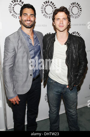 Tyler Hoechlin, Stephen Lunsford MTVs "Teen Wolf" Staffel 2 Premiere Screening & Panel im Beverly Center - Ankünfte Beverly Hills, Kalifornien - 23.05.12 Stockfoto