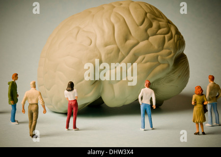 Erkrankungen des Gehirns und Psychologie-Konzept Stockfoto