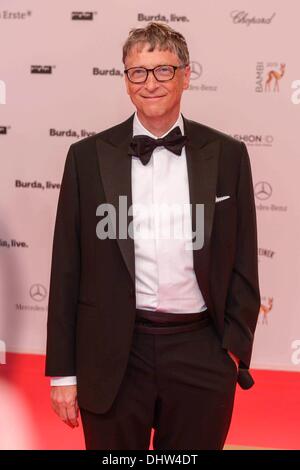 Berlin, Deutschland. 14. November 2013. Berlin, Deutschland. 15. November 2013. Bill Gates auf der 65. BAMBI awards am 14. November 2013 von der Stage-Theater in Berlin Kredit: Dpa picture-Alliance/Alamy Live News Stockfoto