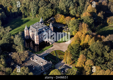 Niederlande, Antenne Nederhorst Den Berg. Schloss De Nederhorst genannt. Herbstfarben Stockfoto