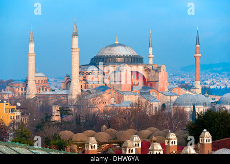 Hagia Sophia Moschee in Sultanahmet, Istanbul, Türkei. Stockfoto