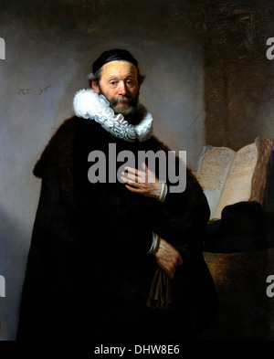 Johannes Wtenbogaert - von Rembrandt van Rijn, 1633 Stockfoto