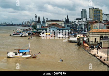 Mercado Ver-o-Peso, Amazonas-Fluss, Belem, Bundesstaat Para, Amazonas, Brasilien, Südamerika Stockfoto