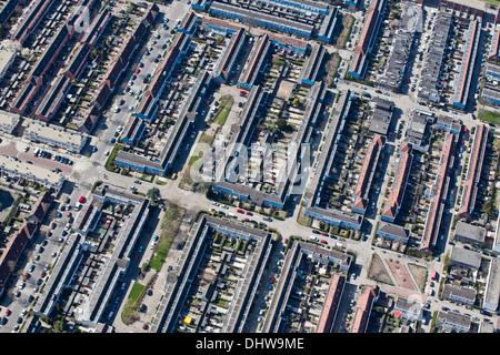 Niederlande, Maassluis in der Nähe von Rotterdam, Wohnquartier. Luftbild Stockfoto