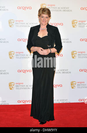 Clare Balding 2012 statt Arqiva British Academy Television Awards in der Royal Festival Hall - Gewinner Board. London, England - 27.05.12 mit: Clare Balding wo: London, Vereinigtes Königreich bei: 27. Mai 2012 Stockfoto