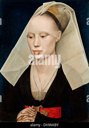 Porträt einer Dame - von Rogier van der Weyden, 1460 Stockfoto