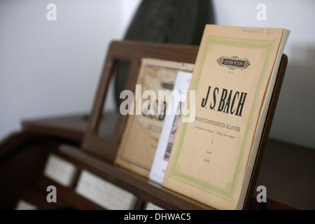 Albert Schweitzer Krankenhaus. Das Museum. Schweitzers Orgel. Lambarene. Gabun. Stockfoto