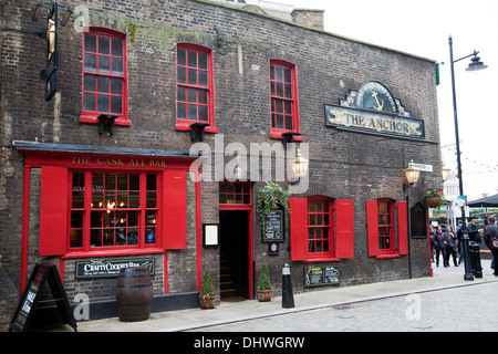 Das Anchor Pub in Bankside, Southwark - London-UK Stockfoto