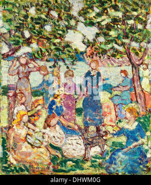 Picknick am Einlauf - durch Brasilien Maurice Prendergast, 1918 – 23 Stockfoto