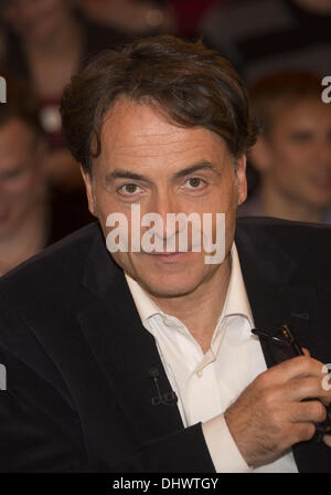 Giovanni di Lorenzo auf deutschen ZDF-Talkshow "Markus Lanz". Hamburg, Deutschland - 12.09.2012 Stockfoto