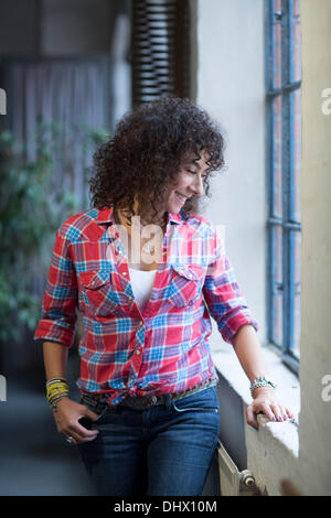 Maria Ketikidou am Set der ARD TV-Serie "Großstadtrevier". Hamburg, Deutschland - 25.09.2012 Stockfoto